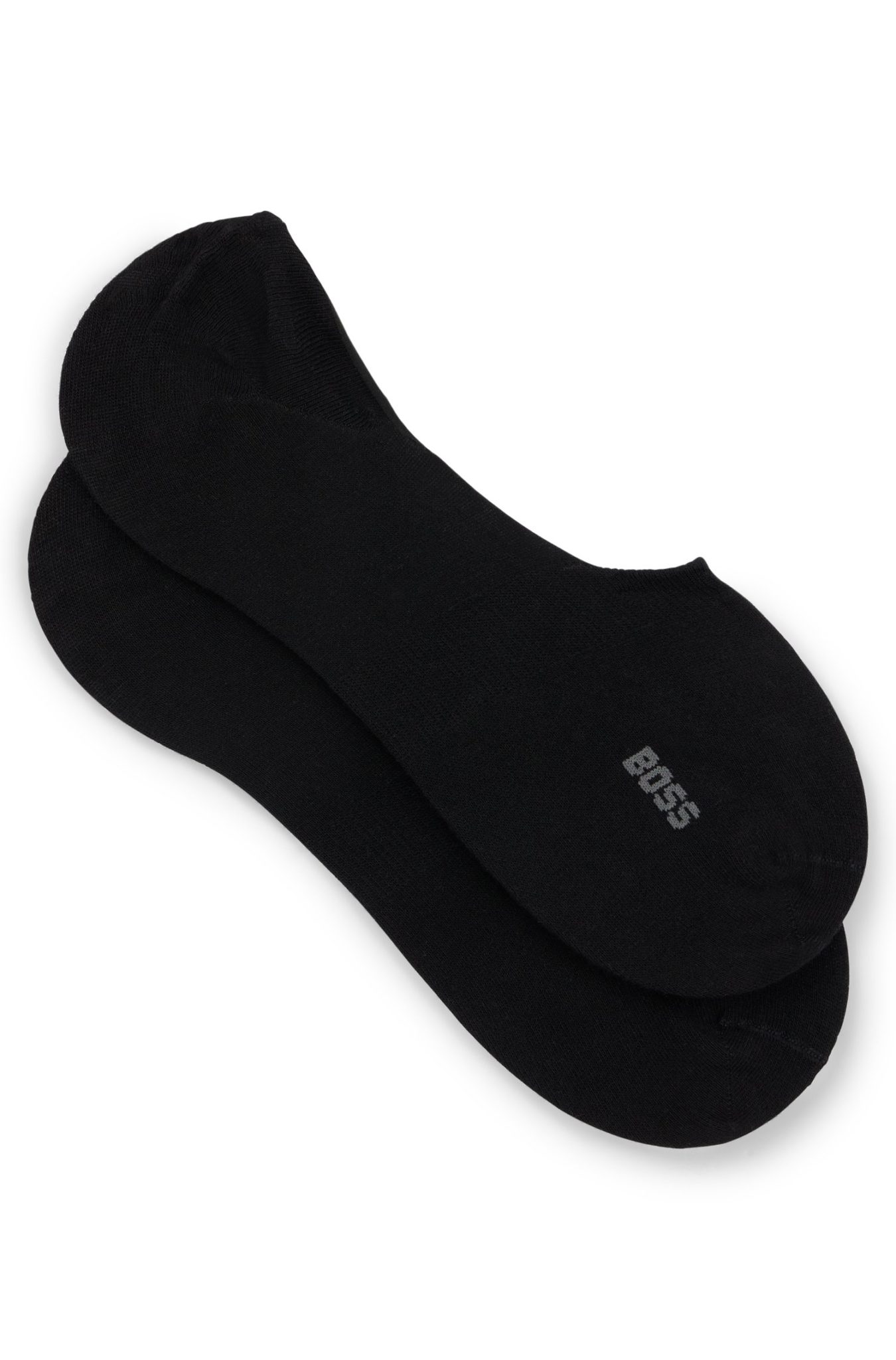 Hugo Boss Lot de deux paires de chaussettes invisibles en coton mélangé