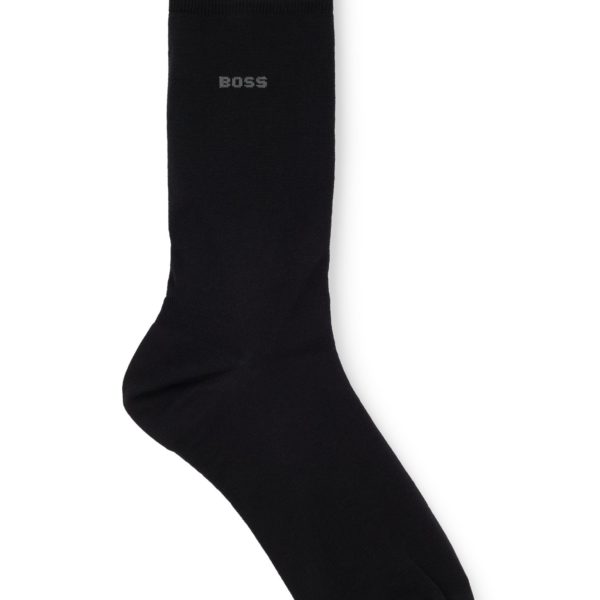 Lot de deux paires de chaussettes mi-mollet en coton stretch – Hugo Boss