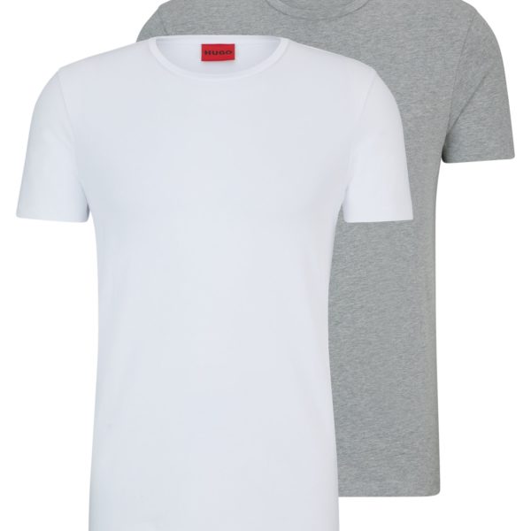 Lot de deux t-shirts Slim en coton stretch – Hugo Boss