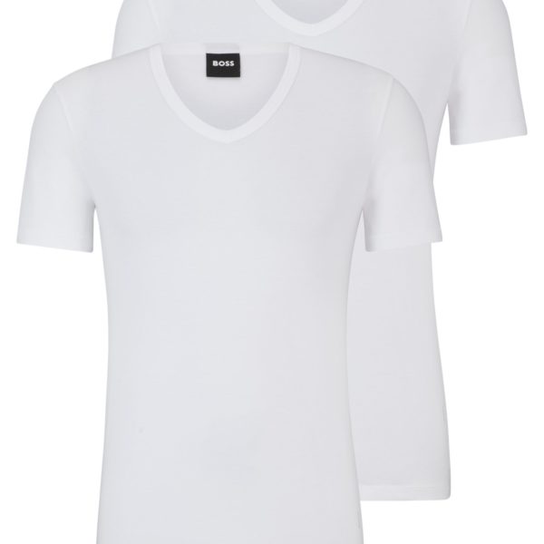Lot de deux t-shirts Slim Fit en coton stretch – Hugo Boss