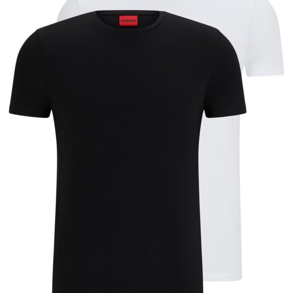 Lot de deux t-shirts Slim Fit en coton stretch – Hugo Boss