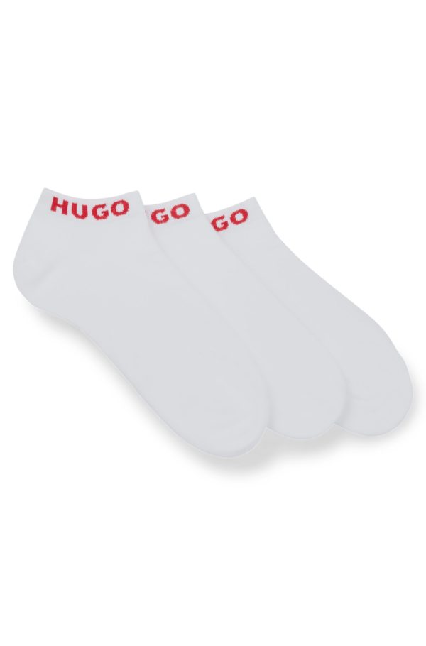 Hugo Boss Lot de trois paires de chaussettes en coton mélangé