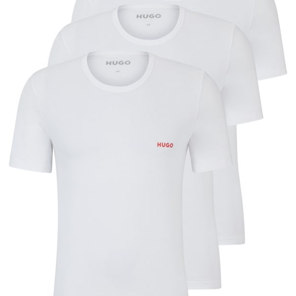 Lot de trois t-shirts en coton à logos – Hugo Boss