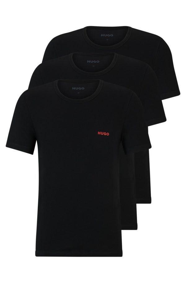 Hugo Boss Lot de trois t-shirts en coton à logos