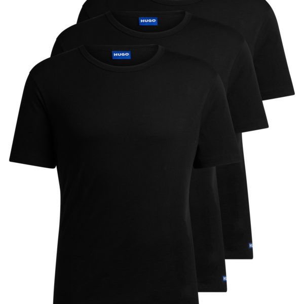 Lot de trois t-shirts en jersey de coton avec logos – Hugo Boss
