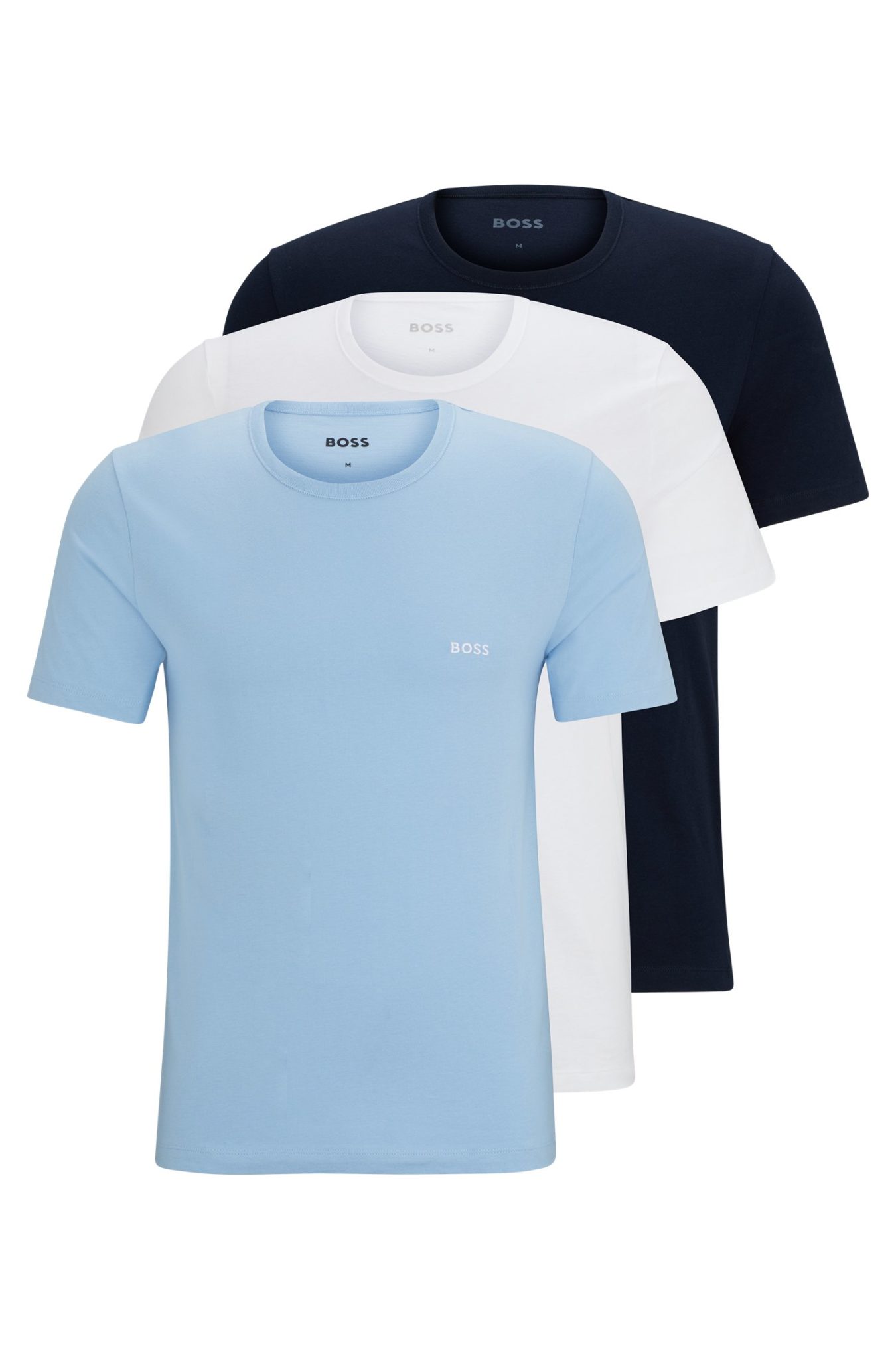 Hugo Boss Lot de trois t-shirts en jersey de coton