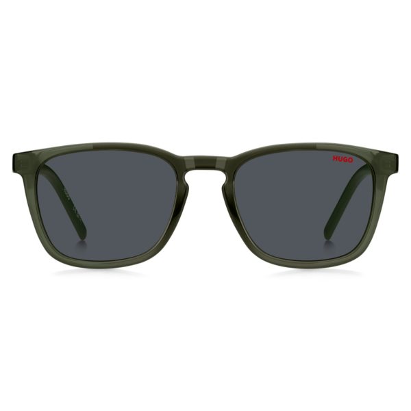 Hugo Boss Lunettes de soleil vertes avec branches à motif