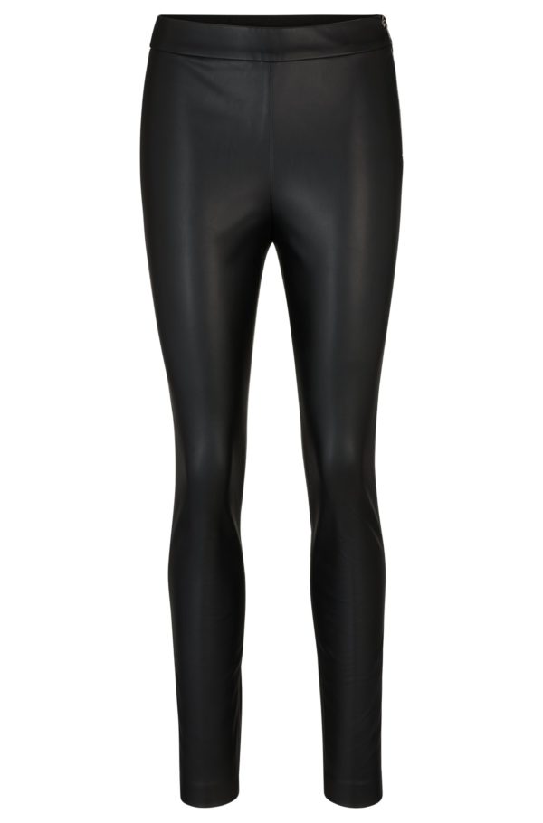 Hugo Boss Pantalon Skinny Fit à taille haute et fermeture éclair latérale