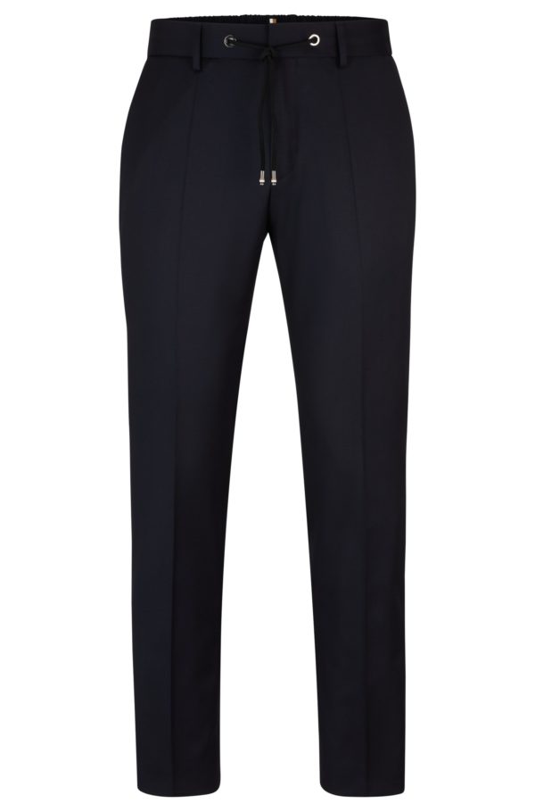 Hugo Boss Pantalon Slim en sergé de laine vierge