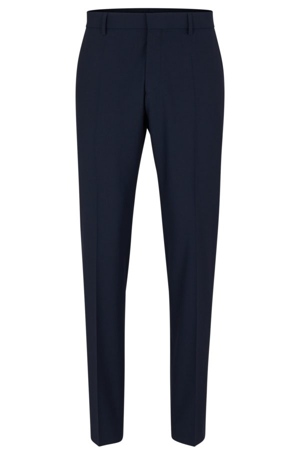 Hugo Boss Pantalon Slim en laine vierge stretch