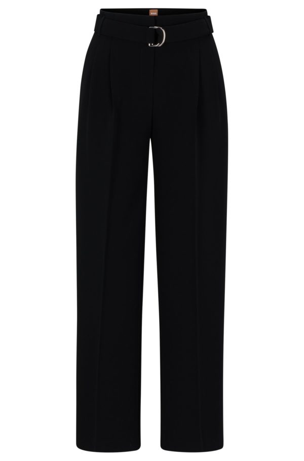 Hugo Boss Pantalon coupe décontractée en crêpe japonais infroissable