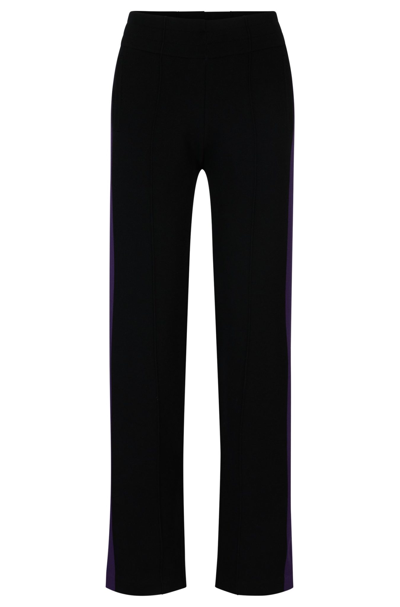 Hugo Boss Pantalon en maille NAOMI x BOSS à rayures contrastantes sur les côtés