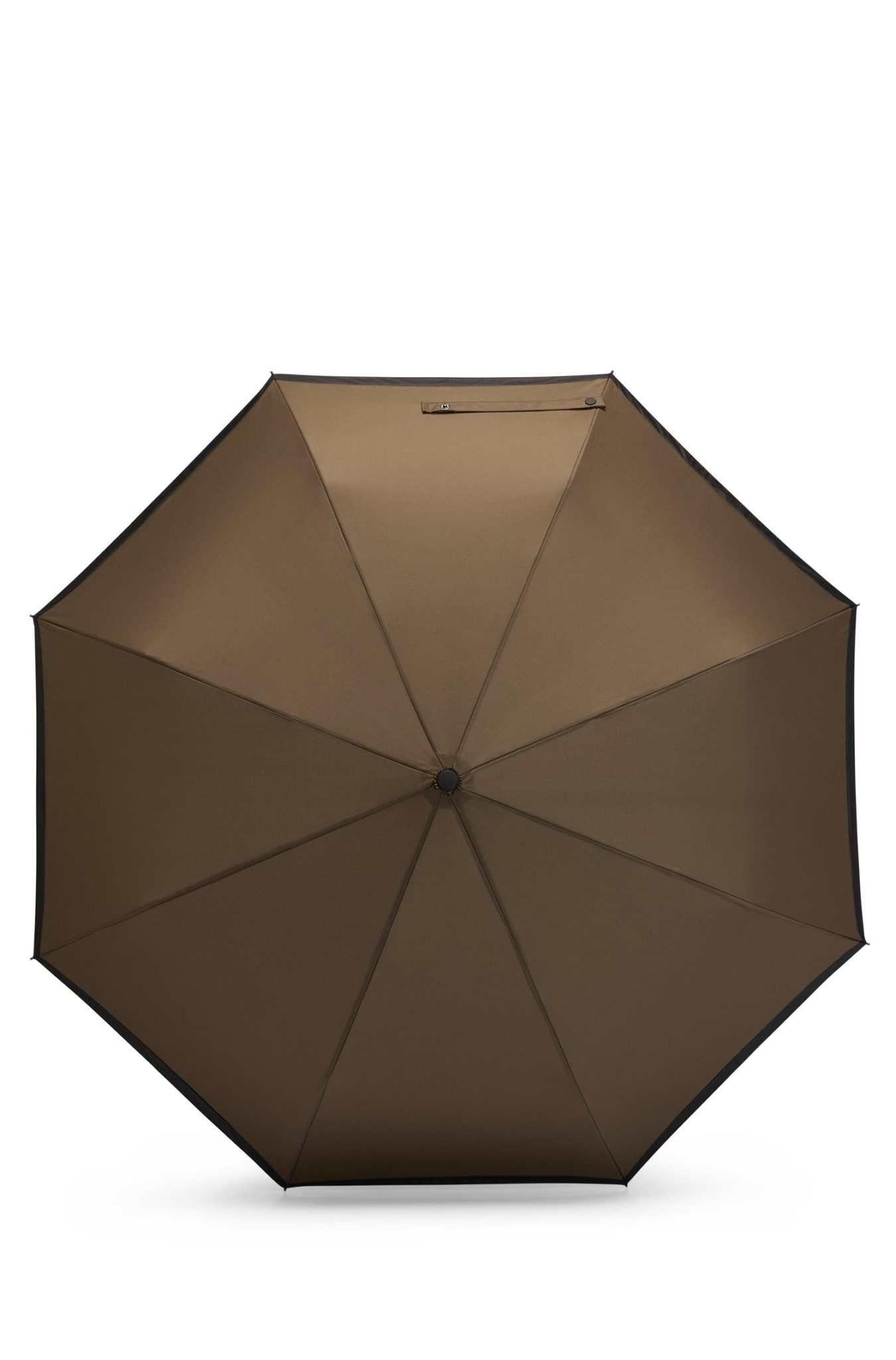 Hugo Boss Parapluie de poche kaki avec bords noirs