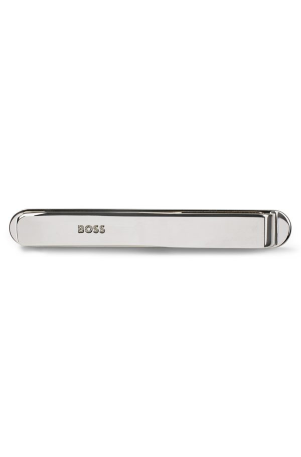 Hugo Boss Pince à cravate à rayures emblématiques et logo