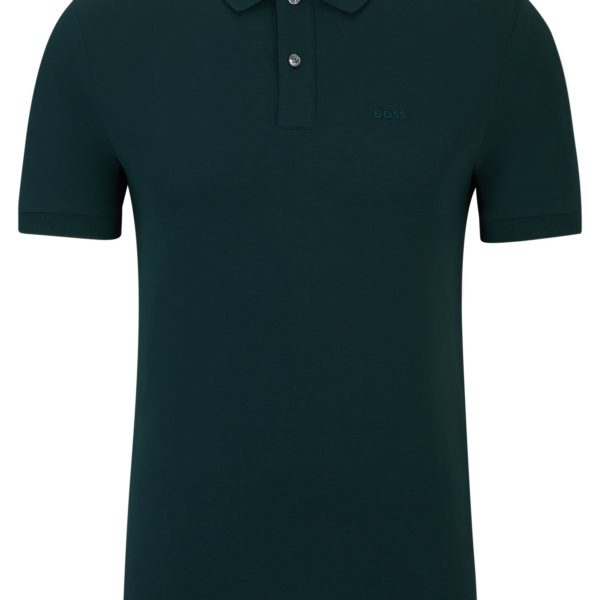 Polo Pallas en piqué de coton avec détails logotés – Hugo Boss