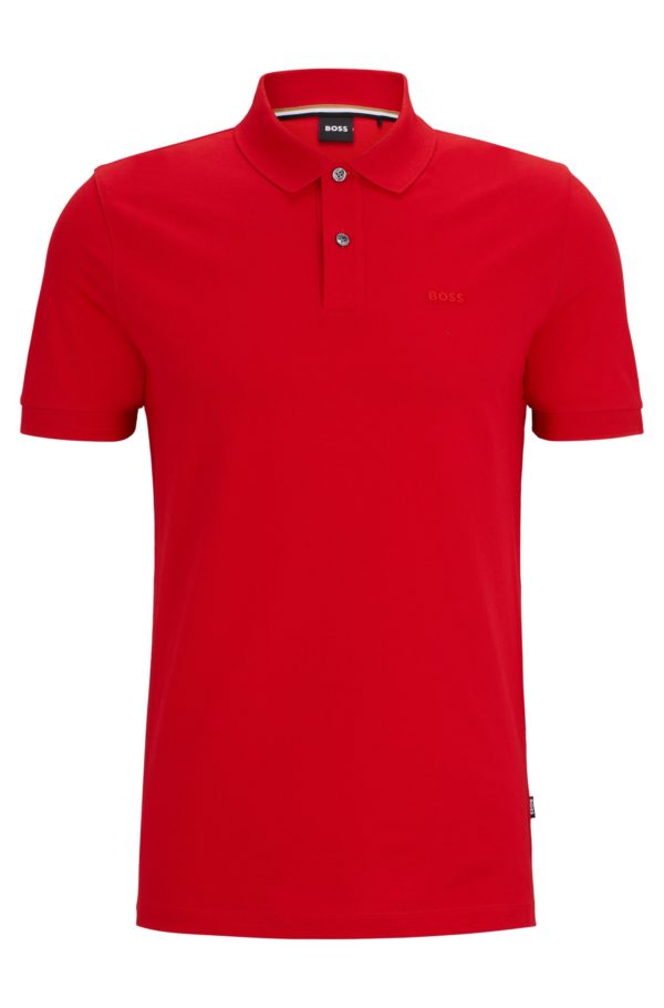 Hugo Boss Polo Pallas en piqué de coton avec détails logotés