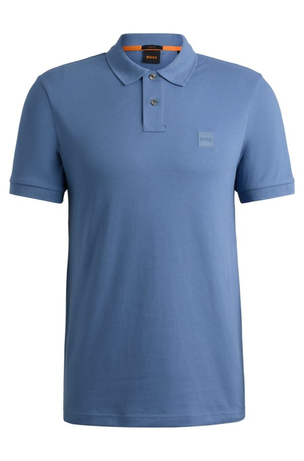 Hugo Boss Polo Slim en coton stretch à patch logoté