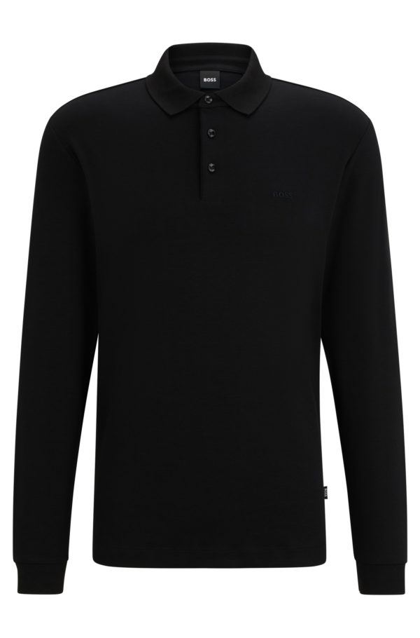 Hugo Boss Polo en coton interlock à logo brodé