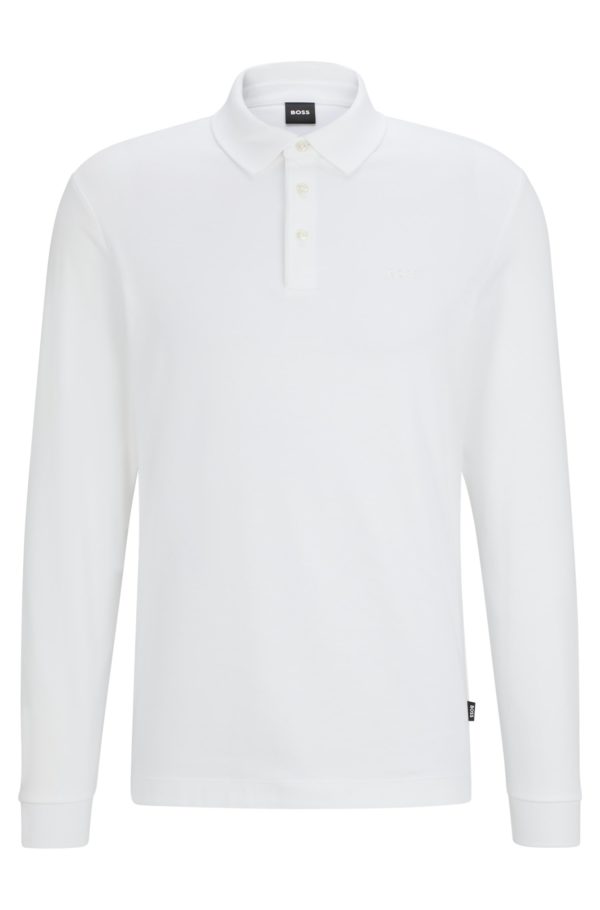 Hugo Boss Polo en coton interlock à logo brodé