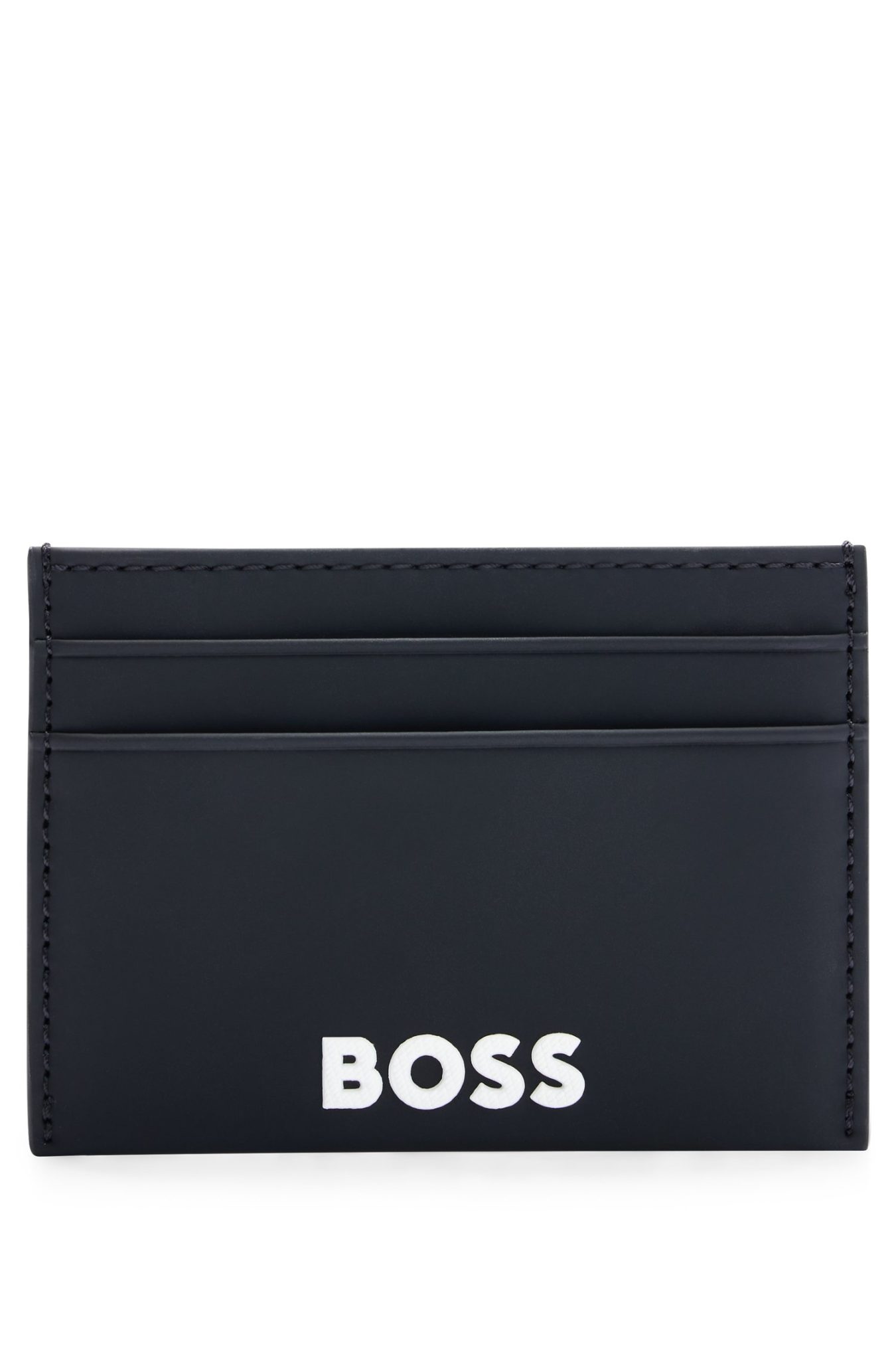 Hugo Boss Porte-cartes en similicuir avec logo contrastant