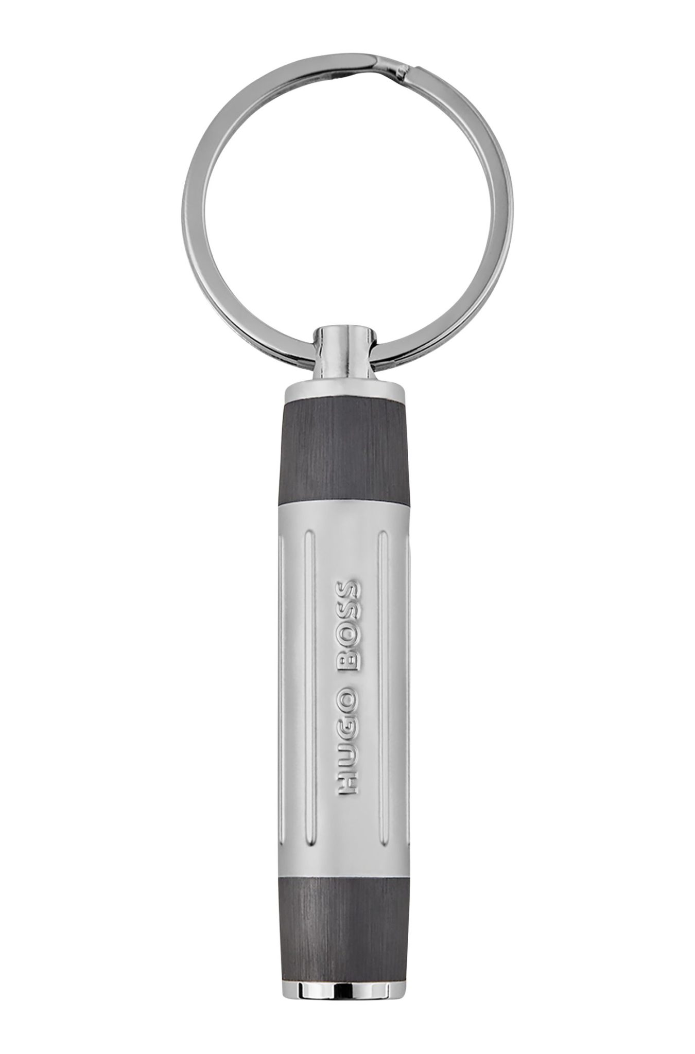 Hugo Boss Porte-clés avec placage bruni orné de détails côtelés et d’un logo en 3D