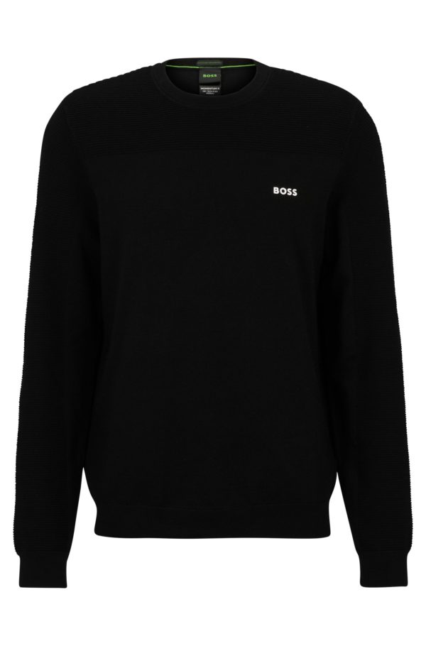 Hugo Boss Pull en tissu dry-flex à col rond et logos