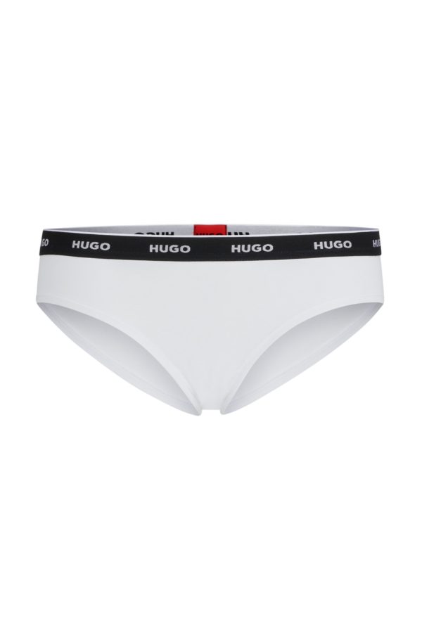 Hugo Boss Slip en coton stretch avec taille logotée