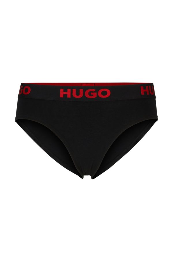Hugo Boss Slip en coton stretch avec taille logotée