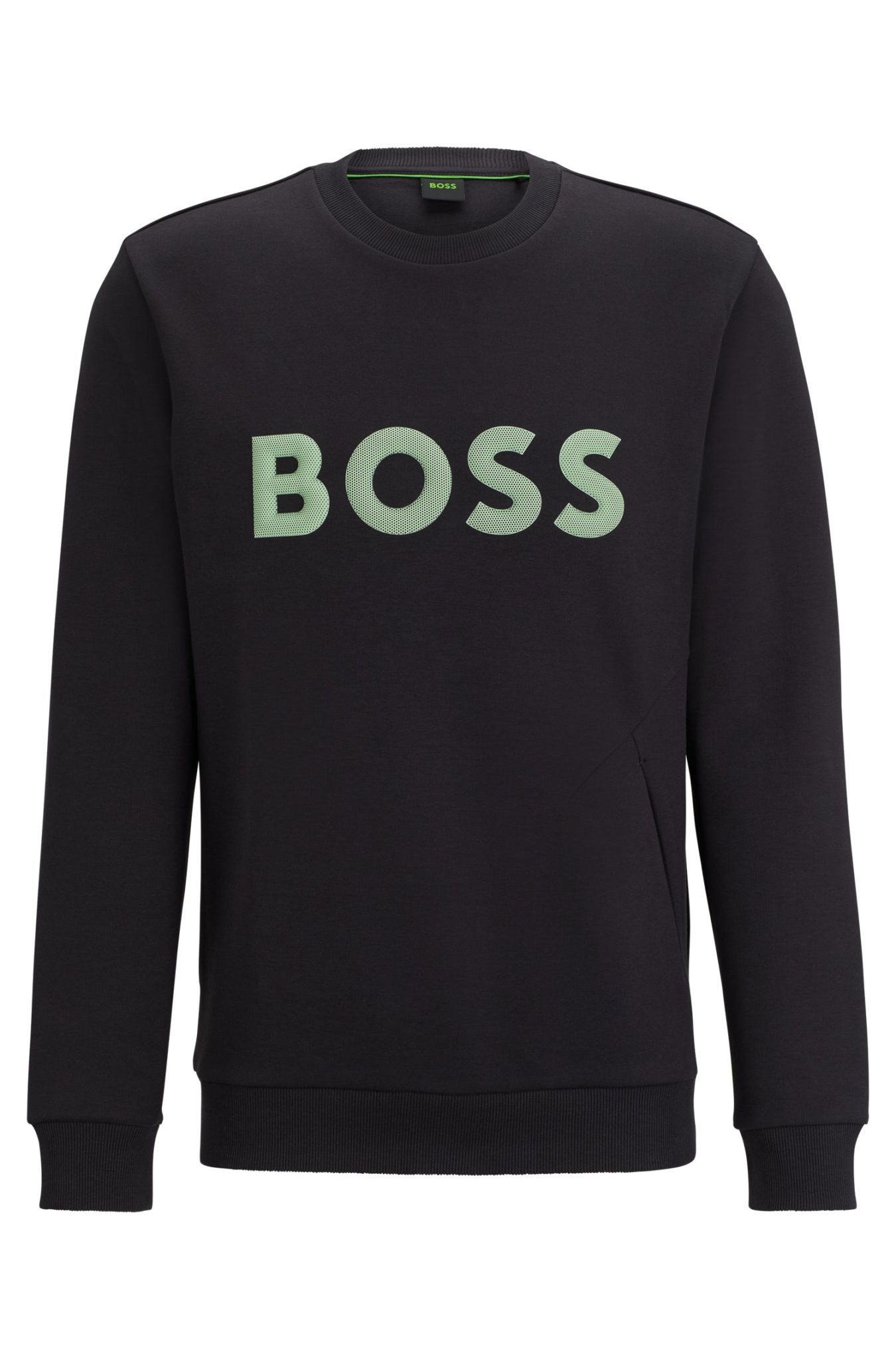 Hugo Boss Sweat en coton mélangé avec logo moulé en relief