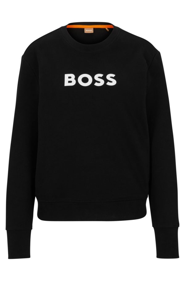 Hugo Boss Sweat en molleton de coton avec logo contrastant