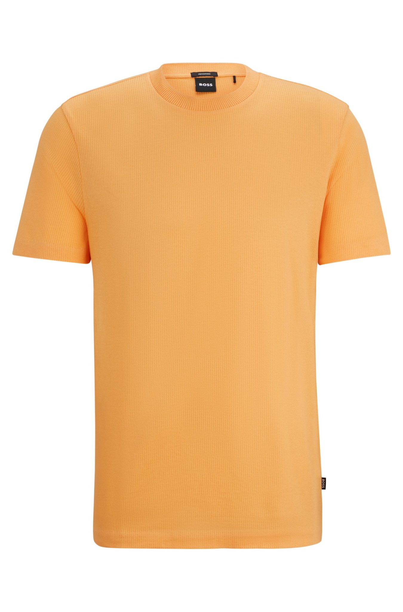Hugo Boss T-shirt Regular Fit en coton mercerisé structuré