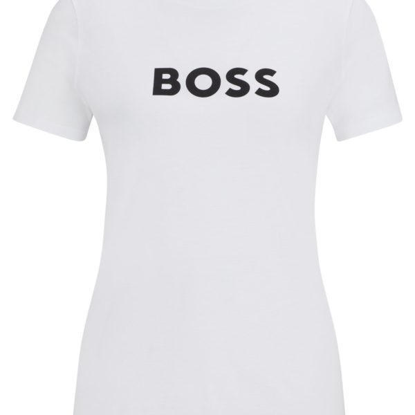 T-shirt Regular Fit en jersey de coton avec logo contrastant – Hugo Boss