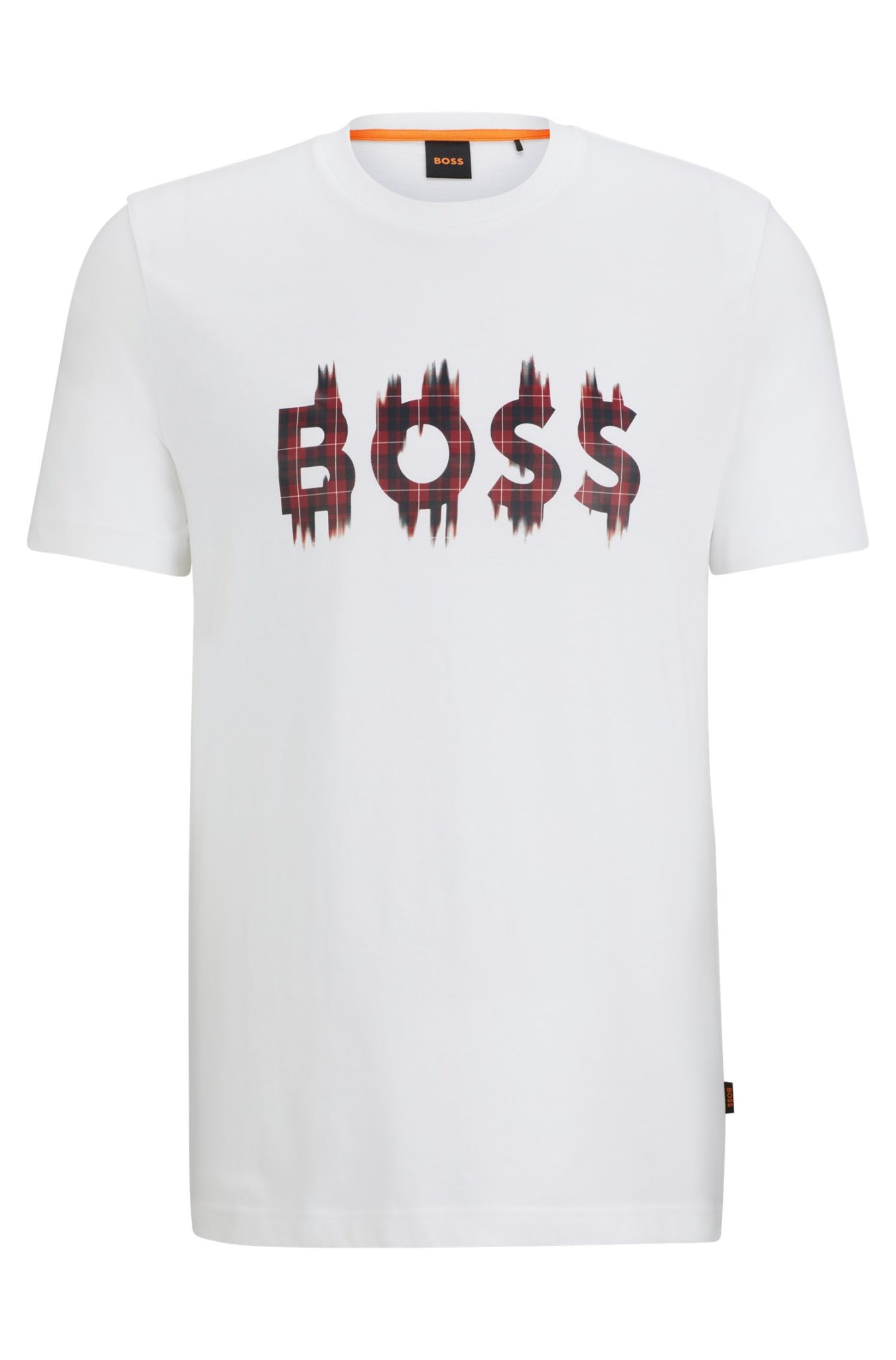 Hugo Boss T-shirt Regular Fit en jersey de coton avec motif artistique saisonnier