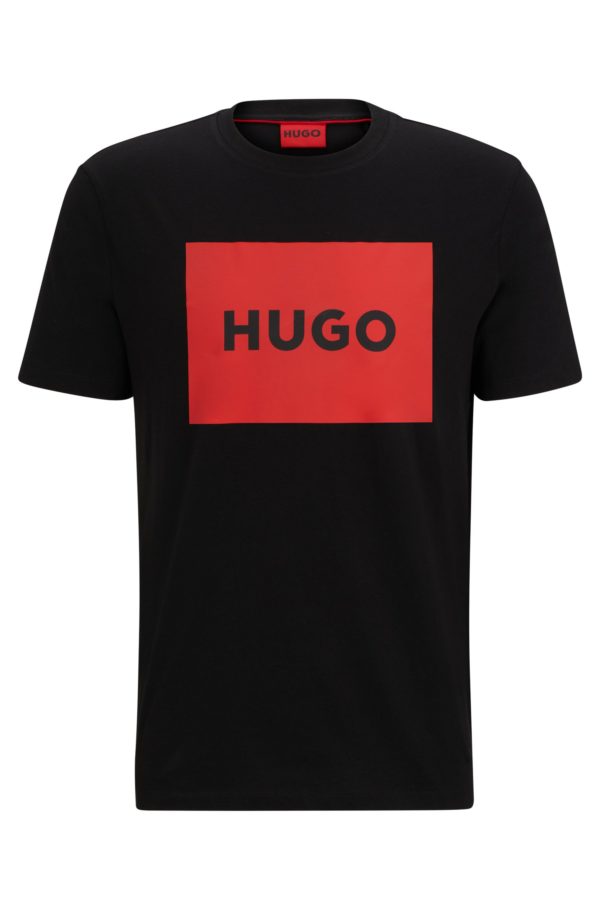 Hugo Boss T-shirt Regular en jersey de coton à logo imprimé