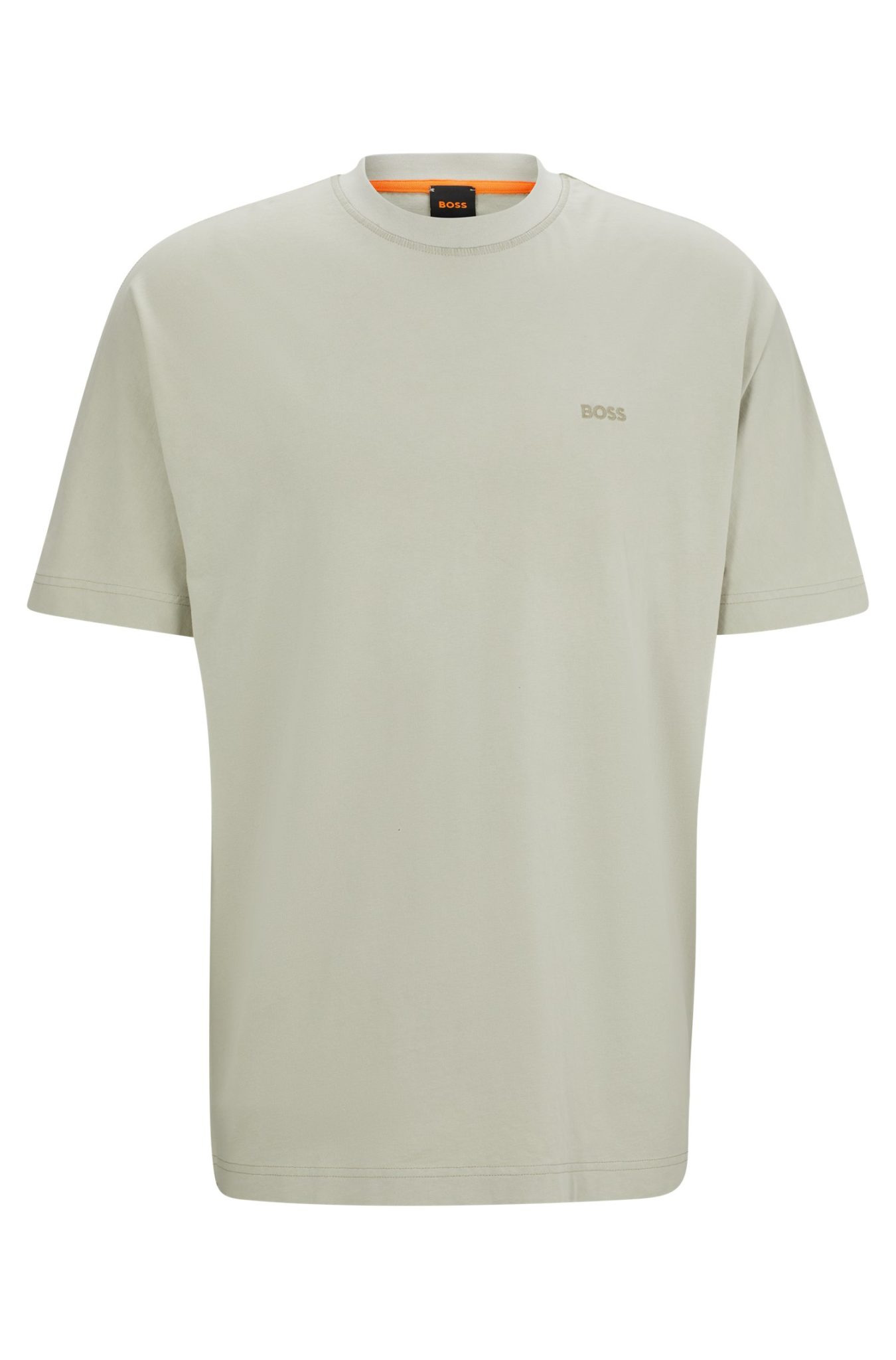 Hugo Boss T-shirt Relaxed Fit en coton pur à logo brodé