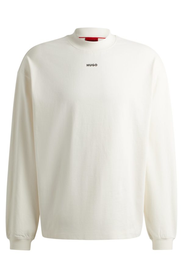 Hugo Boss T-shirt Relaxed en jersey de coton à logo imprimé