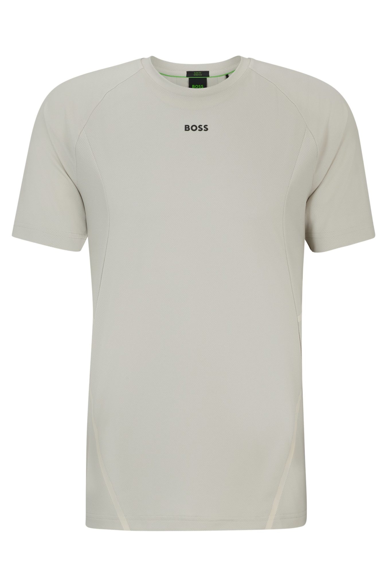 Hugo Boss T-shirt Slim Fit en tissu stretch avec motif réfléchissant décoratif