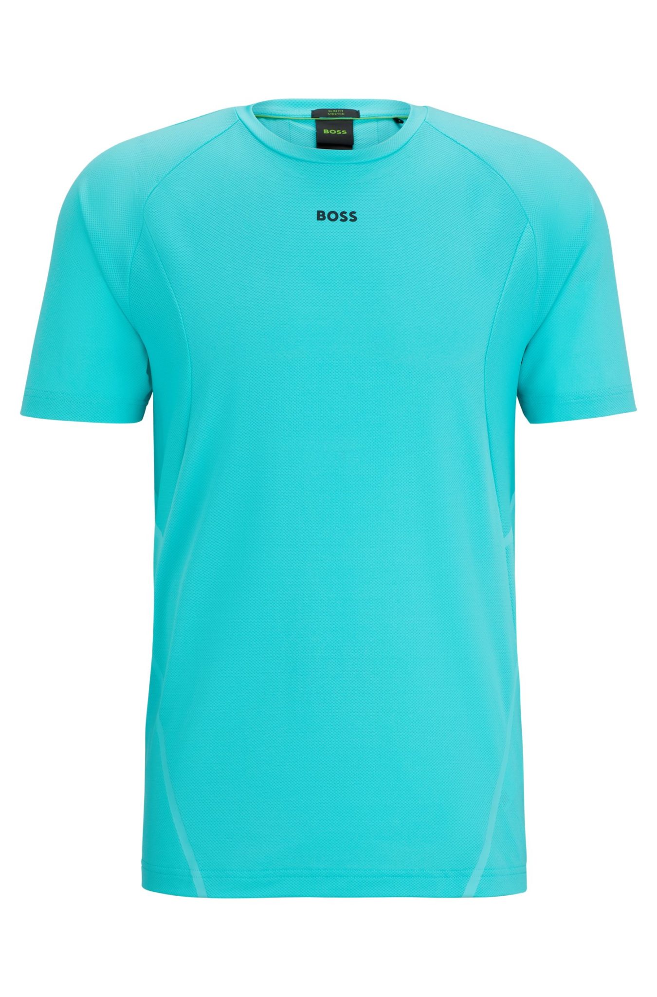Hugo Boss T-shirt Slim Fit en tissu stretch avec motif réfléchissant décoratif