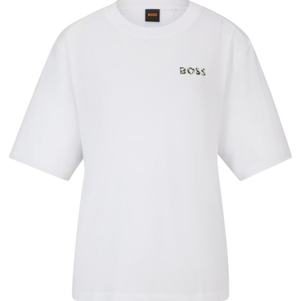 T-shirt en coton à logo artistique – Hugo Boss