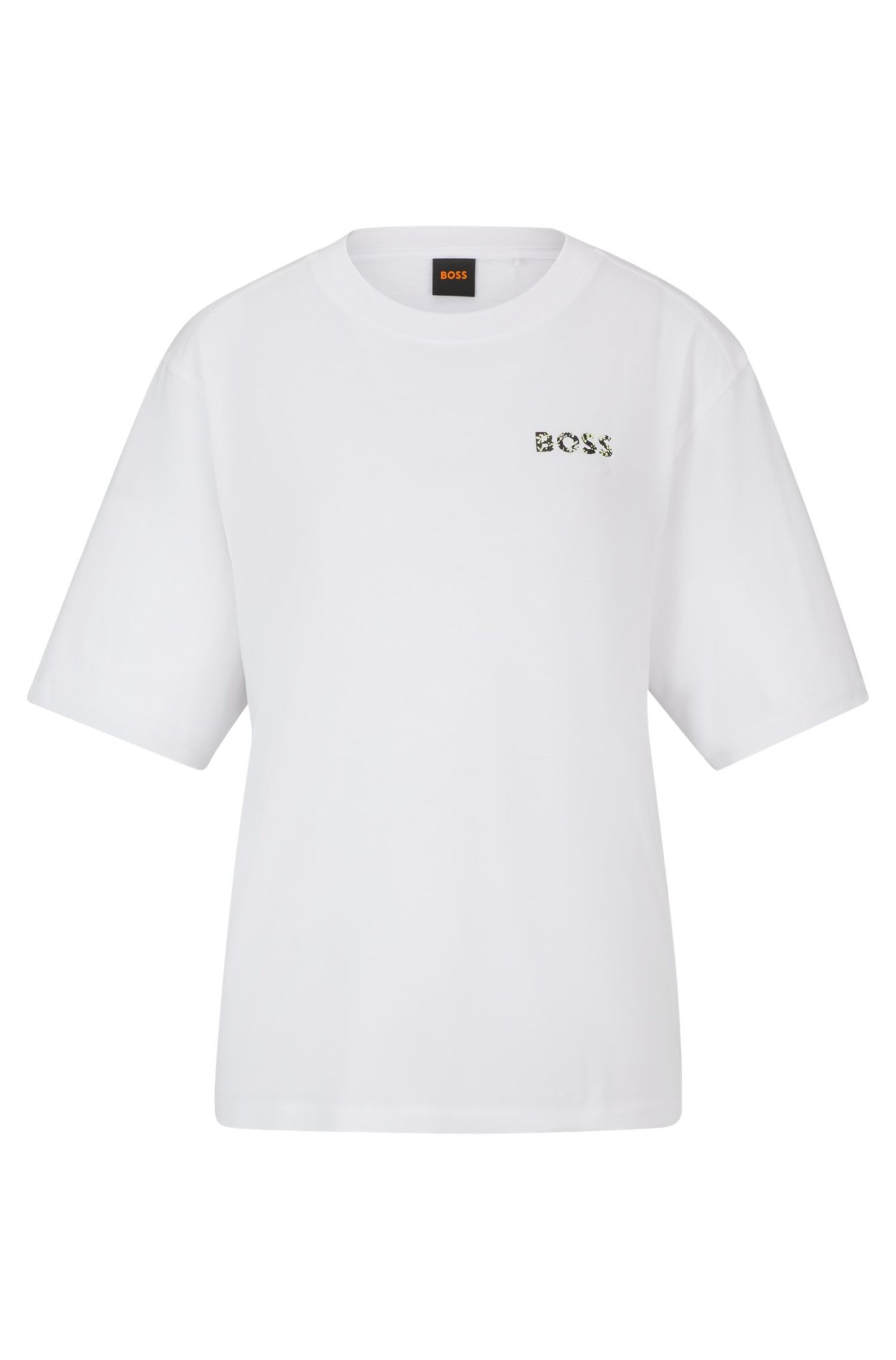 Hugo Boss T-shirt en coton à logo artistique