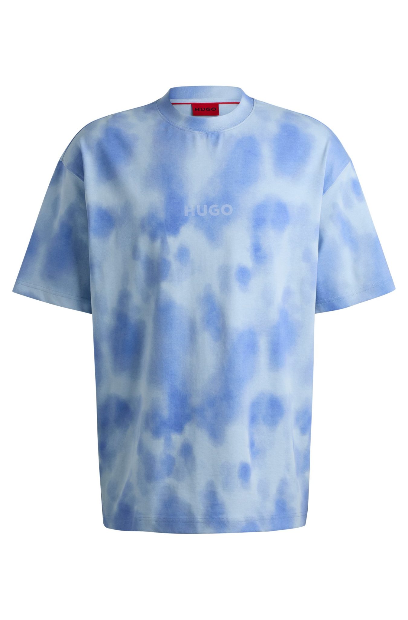 Hugo Boss T-shirt en jersey de coton à imprimé de saison