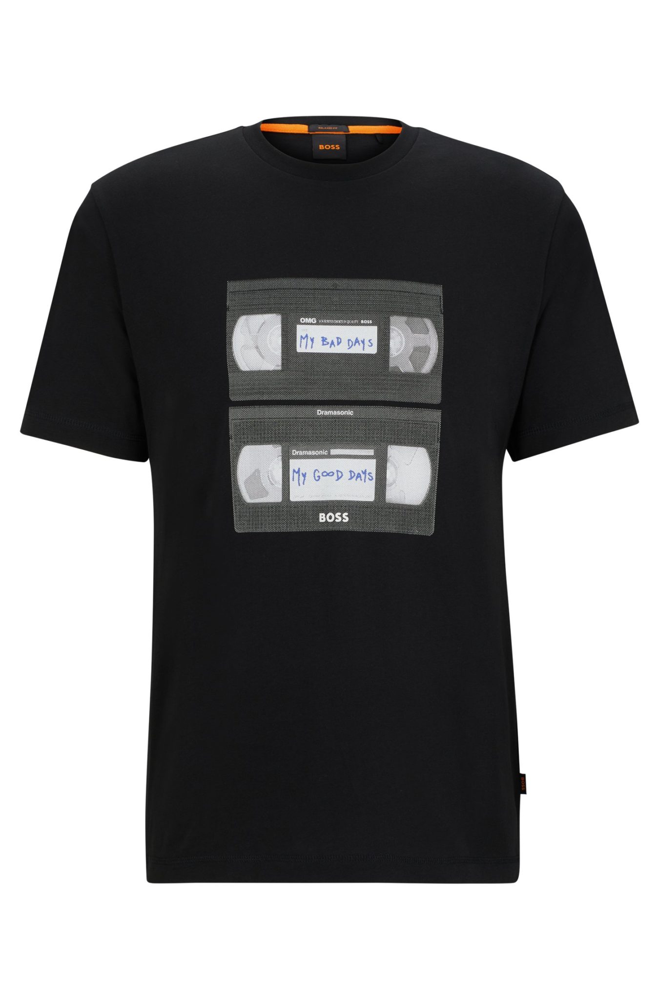 Hugo Boss T-shirt en jersey de coton à imprimé inspiré de la musique