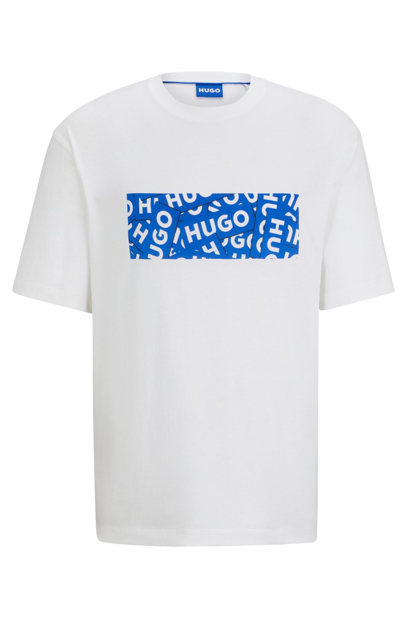 Hugo Boss T-shirt en jersey de coton à logo artistique