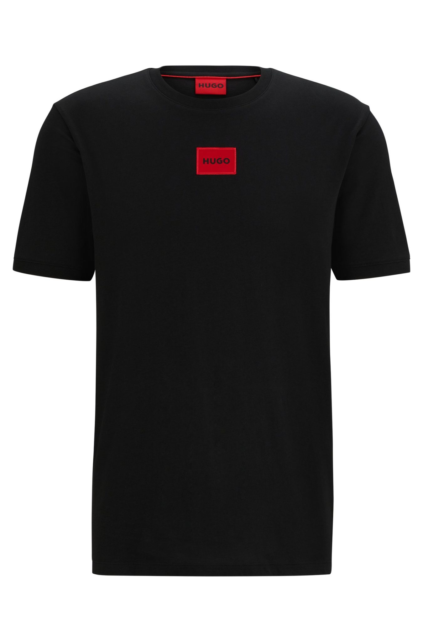 Hugo Boss T-shirt en jersey de coton avec étiquette logo