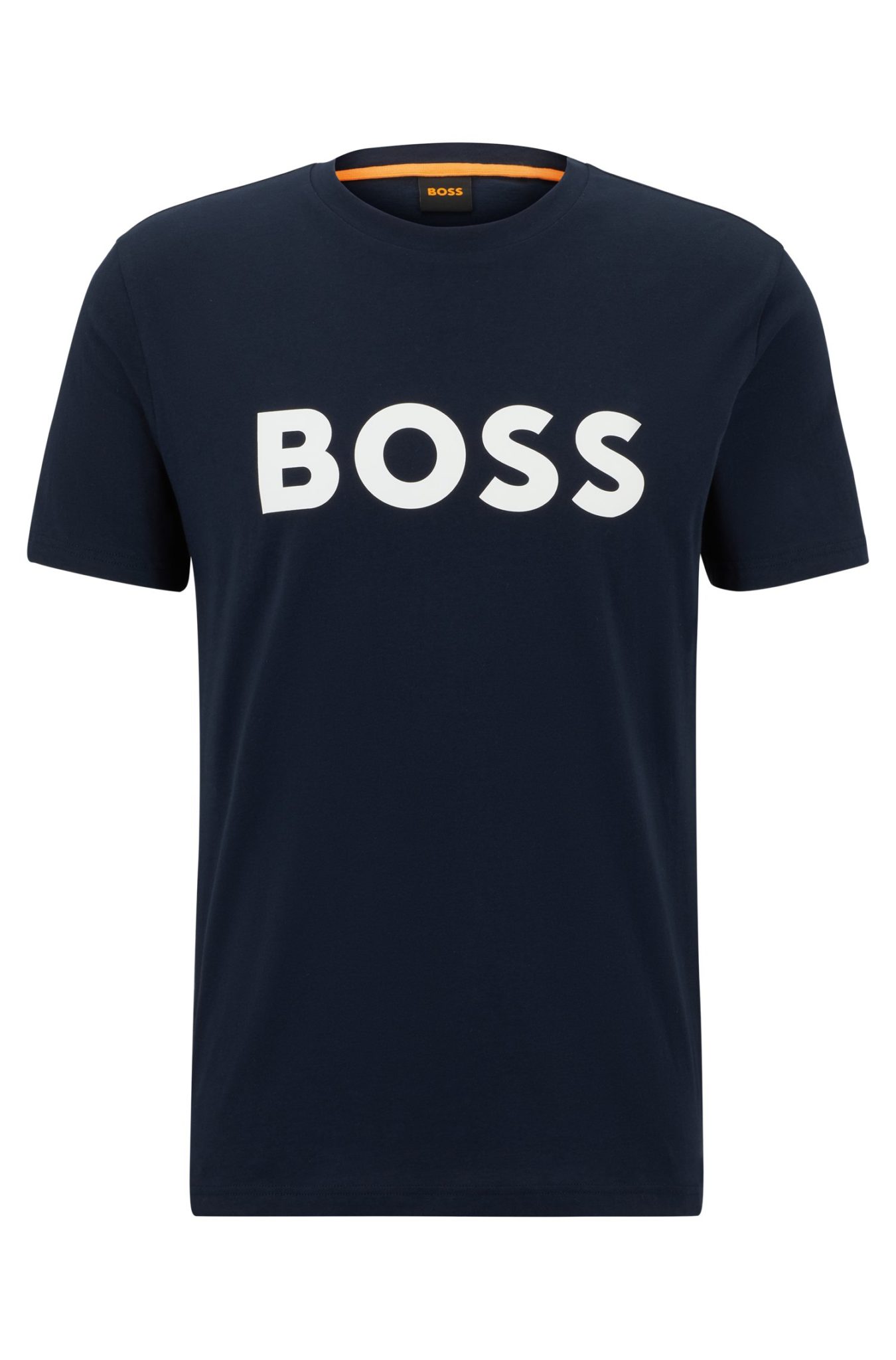 Hugo Boss T-shirt en jersey de coton avec logo imprimé en gomme