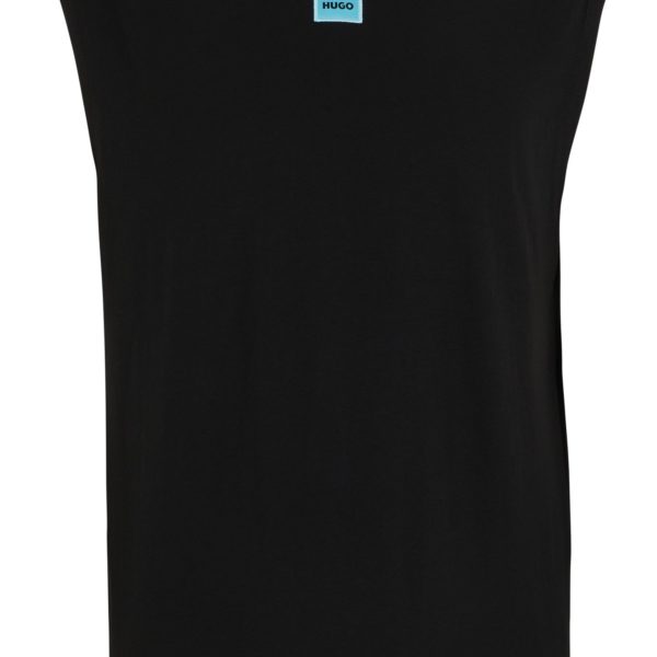 T-shirt sans manches en jersey de coton avec étiquette logo – Hugo Boss