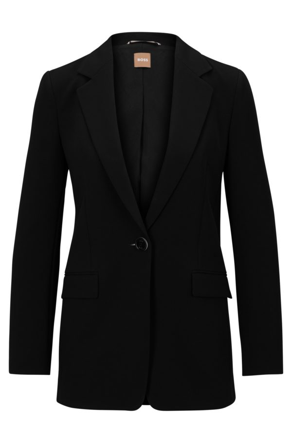 Hugo Boss Veste droite Regular Fit en crêpe japonais