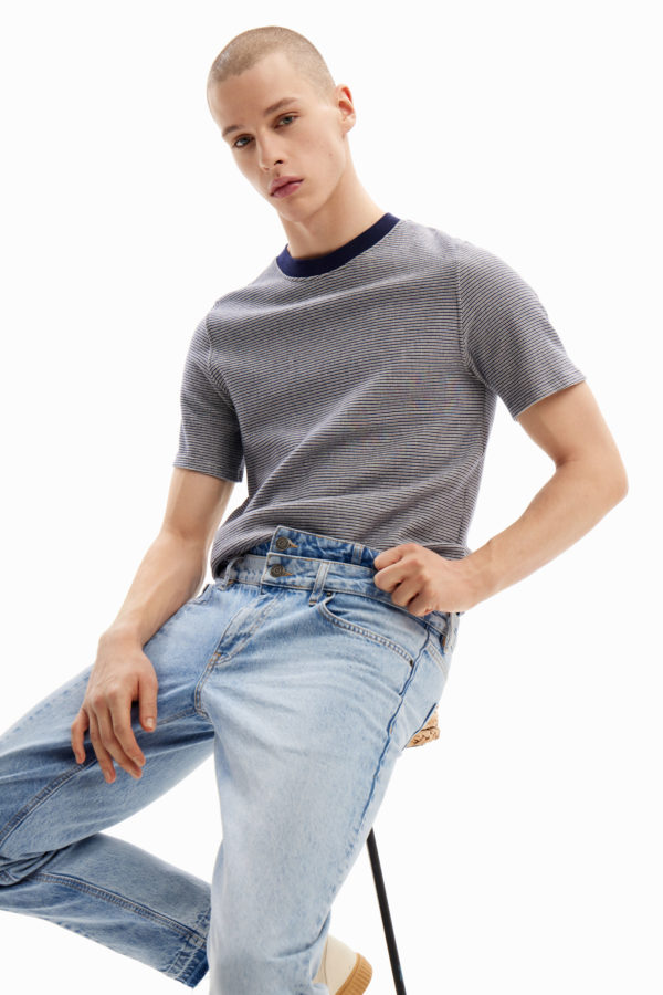 Jean carotte double ceinture Desigual