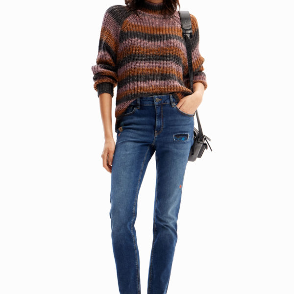 Jean slim broderies Desigual