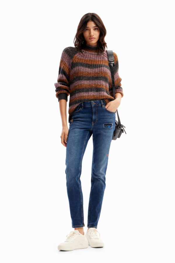 Jean slim broderies Desigual